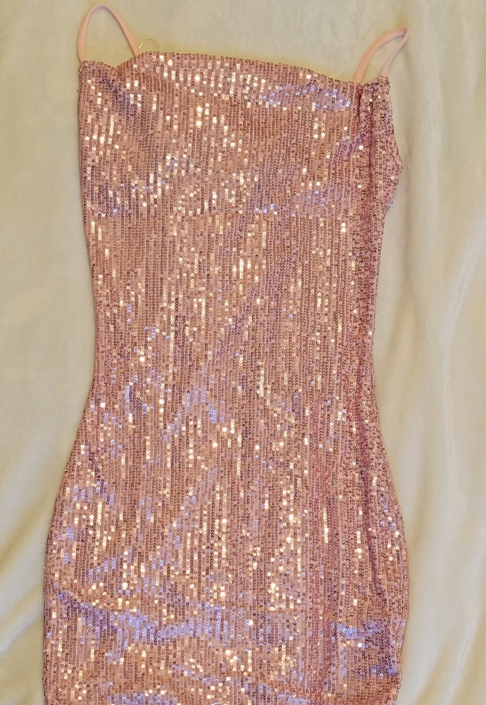 Kaya Sequin Mini Pink Dress